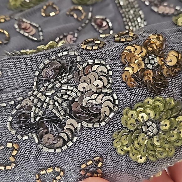 Mac DuggalLong Sleeve V Neck Midi Dress - Picture 8 of 10